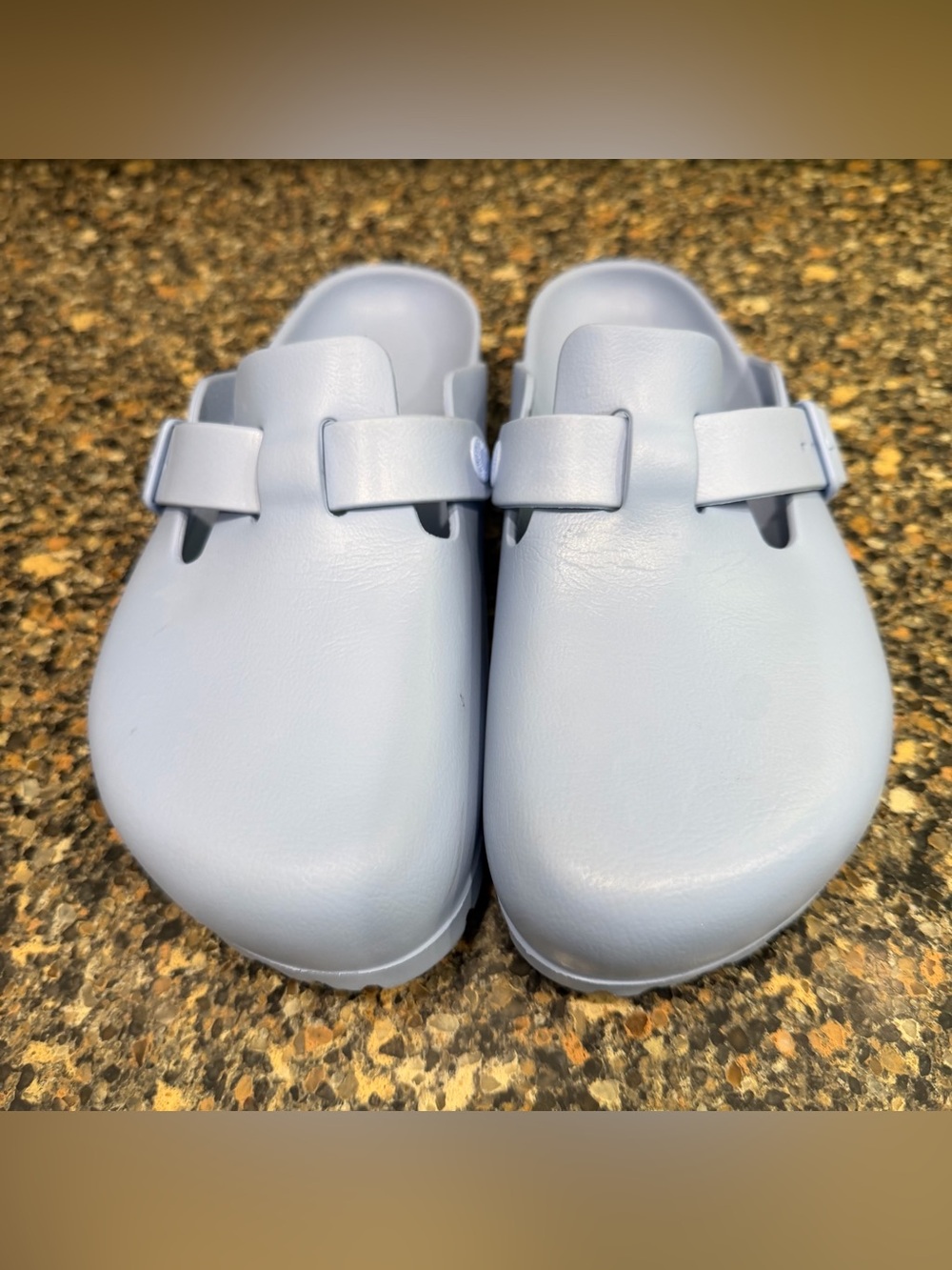 Ladies Birkenstock, Boston Light Blue Slip-On Clogs 39 - Picture 1 of 7